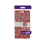 REIKO SAMSUNG GALAXY ON5/ J5 JEWELRY RHINESTONE WALLET CASE IN RED