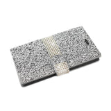 REIKO ZTE PRESTIGE JEWELRY RHINESTONE WALLET CASE IN SILVER
