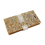 REIKO ZTE WARP ELITE JEWELRY RHINESTONE WALLET CASE IN GOLD