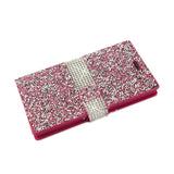REIKO ZTE WARP ELITE JEWELRY RHINESTONE WALLET CASE IN PINK
