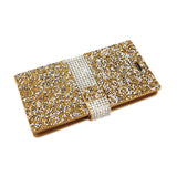 REIKO ZTE ZMAX 2 JEWELRY RHINESTONE WALLET CASE IN GOLD