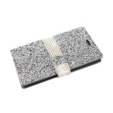 REIKO ZTE ZMAX 2 JEWELRY RHINESTONE WALLET CASE IN SILVER