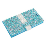 REIKO ZTE GRAND X MAX 2 JEWELRY RHINESTONE WALLET CASE IN BLUE