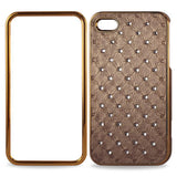 REIKO IPHONE 4G JEWELRY DIAMOND STUDS CASE IN BEIGE