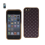 REIKO IPHONE 5/5S/SE JEWELRY DIAMOND STUDS CASE IN DARK PURPLE