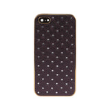 REIKO IPHONE 5/5S/SE JEWELRY DIAMOND STUDS CASE IN DARK PURPLE