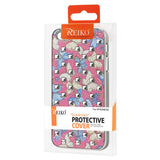 REIKO IPHONE SE/ 5S/ 5STUDDED PLATING RIVETS BUTTERFLIES DESIGN CASE IN BLUE