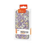 REIKO IPHONE SE/ 5S/ 5STUDDED PLATING RIVETS BUTTERFLIES DESIGN CASE IN PURPLE