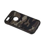 REIKO IPHONE 5C HYBRID LEATHER CAMOUFLAGE CASE IN BROWN