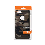REIKO IPHONE 5C HYBRID LEATHER CAMOUFLAGE CASE IN BROWN