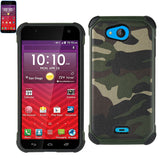 REIKO KYOCERA HYDRO WAVE HYBRID LEATHER CAMOUFLAGE CASE IN ARMY GREEN