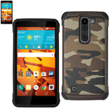 REIKO LG VOLT 2 HYBRID LEATHER CAMOUFLAGE CASE IN ARMY BROWN