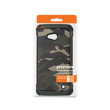 REIKO NOKIA LUMIA 640 HYBRID LEATHER CAMOUFLAGE CASE IN GREEN