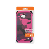 REIKO NOKIA LUMIA 640 HYBRID LEATHER CAMOUFLAGE CASE IN PINK