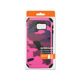REIKO SAMSUNG GALAXY S6 EDGE HYBRID LEATHER CAMOUFLAGE CASE IN PINK