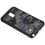 REIKO SAMSUNG GALAXY NOTE 4 HYBRID LEATHER CAMOUFLAGE CASE IN NAVY