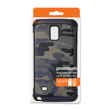 REIKO SAMSUNG GALAXY NOTE 4 HYBRID LEATHER CAMOUFLAGE CASE IN NAVY