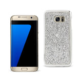 REIKO SAMSUNG GALAXY S7 EDGE JEWELRY BLING RHINESTONE CASE IN SILVER