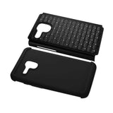 REIKO ALCATEL ONE TOUCH FIERCE XL HYBRID HEAVY DUTY JEWELRY DIAMOND CASE IN BLACK