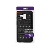 REIKO ALCATEL ONE TOUCH FIERCE XL HYBRID HEAVY DUTY JEWELRY DIAMOND CASE IN BLACK