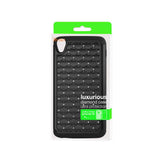 REIKO ALCATEL ONETOUCH IDOL 3 5.5 HYBRID HEAVY DUTY JEWELRY DIAMOND CASE IN BLACK