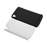 REIKO ALCATEL ONETOUCH IDOL 3 5.5 HYBRID HEAVY DUTY JEWELRY DIAMOND CASE IN BLACK WHITE