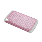 REIKO ALCATEL ONETOUCH IDOL 3 5.5 HYBRID HEAVY DUTY JEWELRY DIAMOND CASE IN WHITE PINK