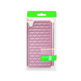 REIKO ALCATEL ONETOUCH IDOL 3 5.5 HYBRID HEAVY DUTY JEWELRY DIAMOND CASE IN WHITE PINK