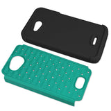 REIKO KYOCERA HYDRO WAVE HYBRID HEAVY DUTY JEWELRY DIAMOND CASE IN BLACK GREEN