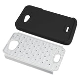 REIKO KYOCERA HYDRO WAVE HYBRID HEAVY DUTY JEWELRY DIAMOND CASE IN BLACK WHITE
