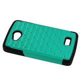 REIKO LG TRIBUTE HYBRID HEAVY DUTY JEWELRY DIAMOND CASE IN BLACK GREEN
