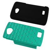 REIKO LG TRIBUTE HYBRID HEAVY DUTY JEWELRY DIAMOND CASE IN BLACK GREEN