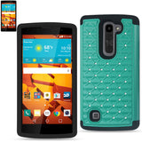 REIKO LG VOLT 2 HYBRID HEAVY DUTY JEWELRY DIAMOND CASE IN BLACK GREEN