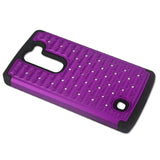 REIKO LG VOLT 2 HYBRID HEAVY DUTY JEWELRY DIAMOND CASE IN BLACK PURPLE