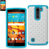 REIKO LG VOLT 2 HYBRID HEAVY DUTY JEWELRY DIAMOND CASE IN BLUE WHITE