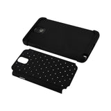 REIKO SAMSUNG GALAXY NOTE 3 HYBRID HEAVY DUTY JEWELRY DIAMOND CASE IN BLACK