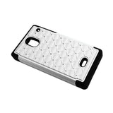REIKO SHARP AQUOS CRYSTAL HYBRID HEAVY DUTY JEWELRY DIAMOND CASE IN BLACK WHITE