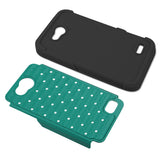 REIKO ZTE SPEED HYBRID HEAVY DUTY JEWELRY DIAMOND CASE IN BLACK GREEN