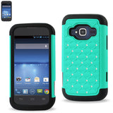 REIKO ZTE CONCORD 2 HYBRID HEAVY DUTY JEWELRY DIAMOND CASE IN BLACK GREEN
