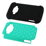 REIKO ZTE CONCORD 2 HYBRID HEAVY DUTY JEWELRY DIAMOND CASE IN BLACK GREEN