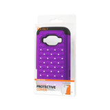 REIKO ZTE CONCORD 2 HYBRID HEAVY DUTY JEWELRY DIAMOND CASE IN BLACK PURPLE