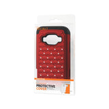 REIKO ZTE CONCORD 2 HYBRID HEAVY DUTY JEWELRY DIAMOND CASE IN BLACK RED