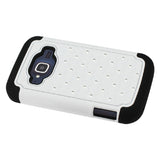 REIKO ZTE CONCORD 2 HYBRID HEAVY DUTY JEWELRY DIAMOND CASE IN BLACK WHITE