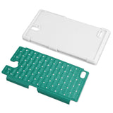 REIKO ZTE GRAND X MAX HYBRID HEAVY DUTY JEWELRY DIAMOND CASE IN BLACK GREEN