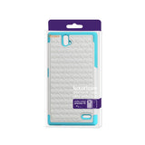 REIKO ZTE GRAND X MAX HYBRID HEAVY DUTY JEWELRY DIAMOND CASE IN BLUE WHITE