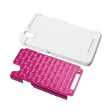 REIKO ZTE ZMAX HYBRID HEAVY DUTY JEWELRY DIAMOND CASE IN WHITE HOT PINK