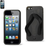 REIKO IPHONE SE/ 5S/ 5 SILICONE SLIPPER SANDAL CASE IN BLACK
