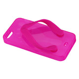 REIKO IPHONE SE/ 5S/ 5 SILICONE SLIPPER SANDAL CASE IN HOT PINK