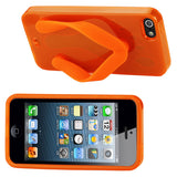 REIKO IPHONE SE/ 5S/ 5 SILICONE SLIPPER SANDAL CASE IN ORANGE