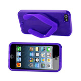 REIKO IPHONE SE/ 5S/ 5 SILICONE SLIPPER SANDAL CASE IN PURPLE